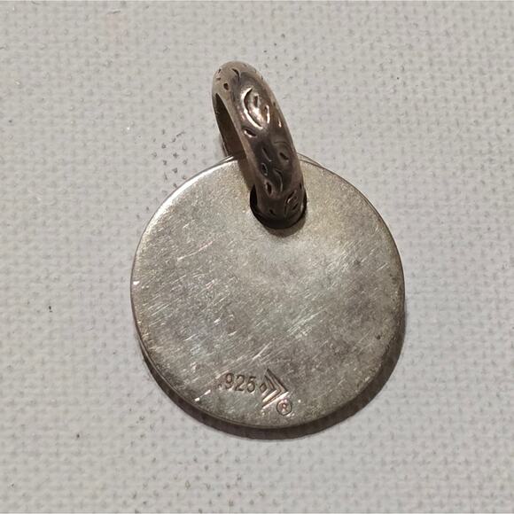 Silpada Sterling Silver Stamped 925‎ Filigree Charm Pendant Necklace - Picture 3 of 4